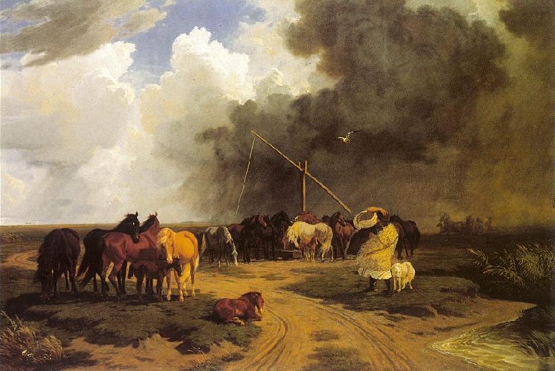 Lotz, Karoly Stud in a Thunderstorm